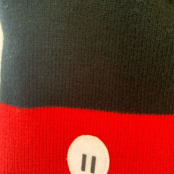 Disney Black and Red Kids Mickey Mouse Beanie OS - Picture 2 of 8